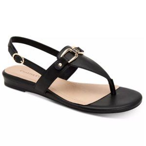 NIB Black Thong Sandals